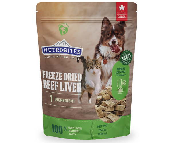 Freeze Dried Beef Liver Treats nutribitespet